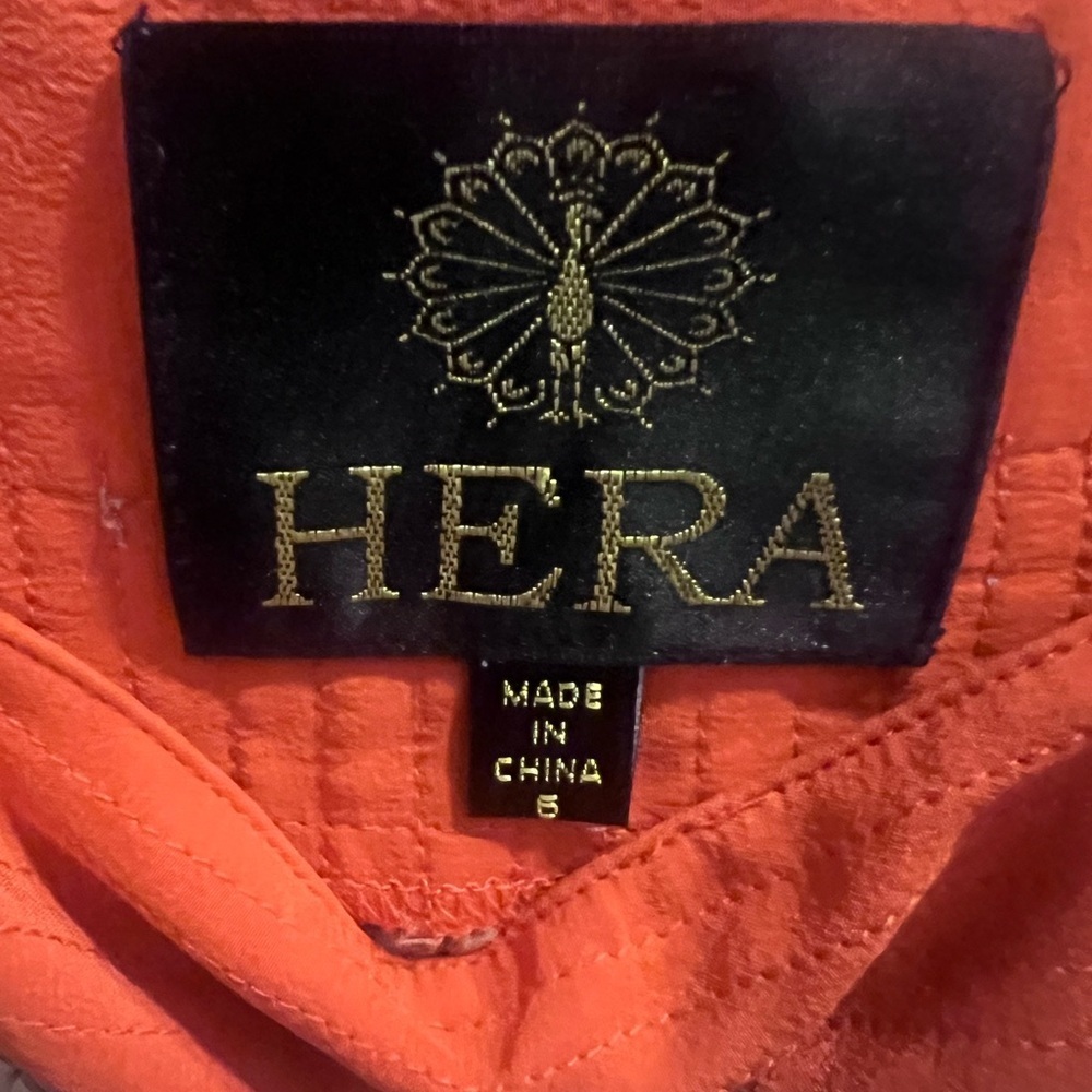 Orange and Tan Hera Top - Picture 3 of 3